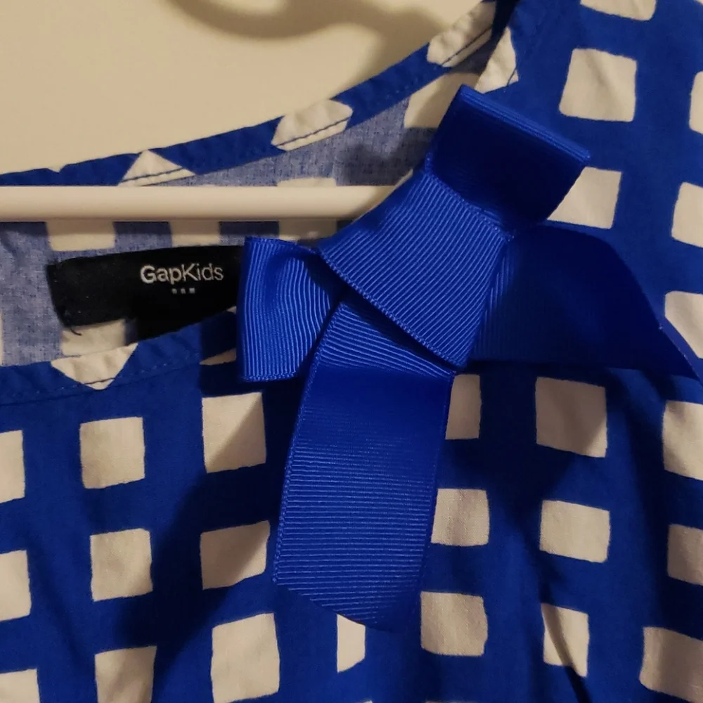 Gap Kids Blue White Sheath Dress XXL